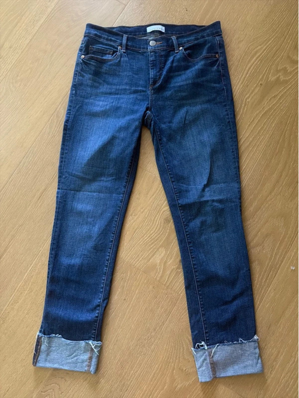 LOFT Women’s Modern Straight Jeans Size 8 / 29 Dark Wash Blue Denim